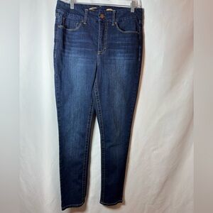 Seven7 Tummyless High-Rise Skinny Blue Jeans 12